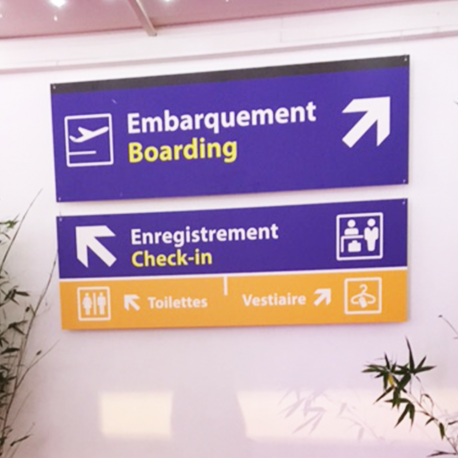 Location panneau embarquement - Libérateur d'idées, location décoration événementielle