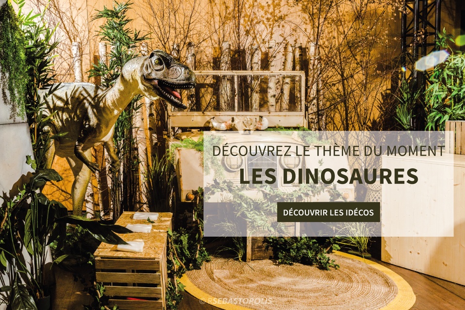 Libérateur d'idées, location décoration événementielle : thème dinosaures