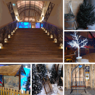 Location décopack ambiance chalet - Libérateur d'idées, location décors événementiels Location décopack ambiance chalet - Libérateur d'idées, location décors événementiels