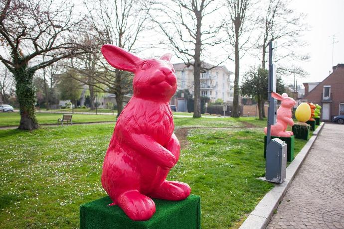 Lapin géant coloré