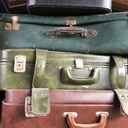 Valise de voyage en cuir