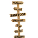 Panneau directionnel bois