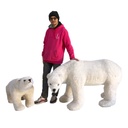 Ourson en peluche blanc - 90cm