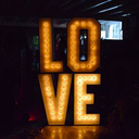 Lettres lumineuses LOVE - 115cm