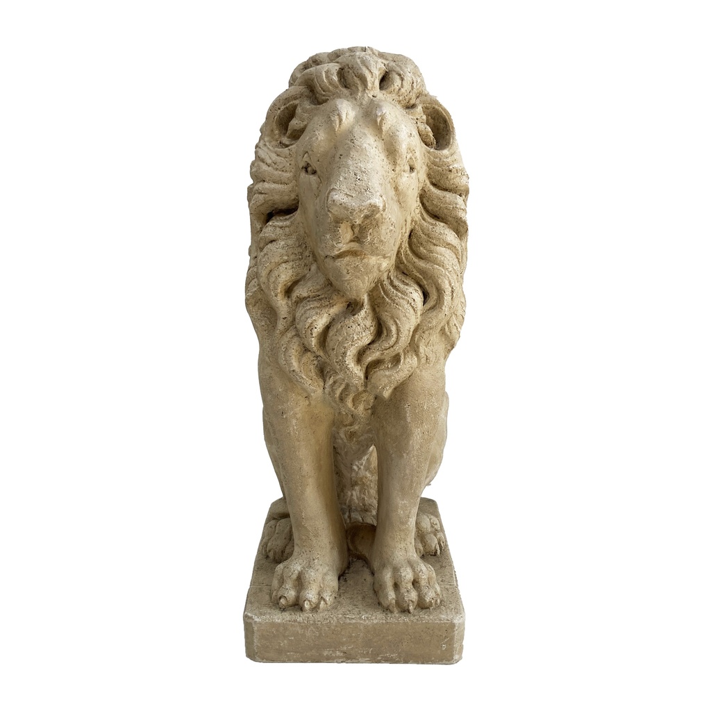 Statue Lion blanche 76cm