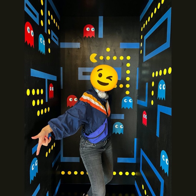 Boite photocall Pac Man - 250cm