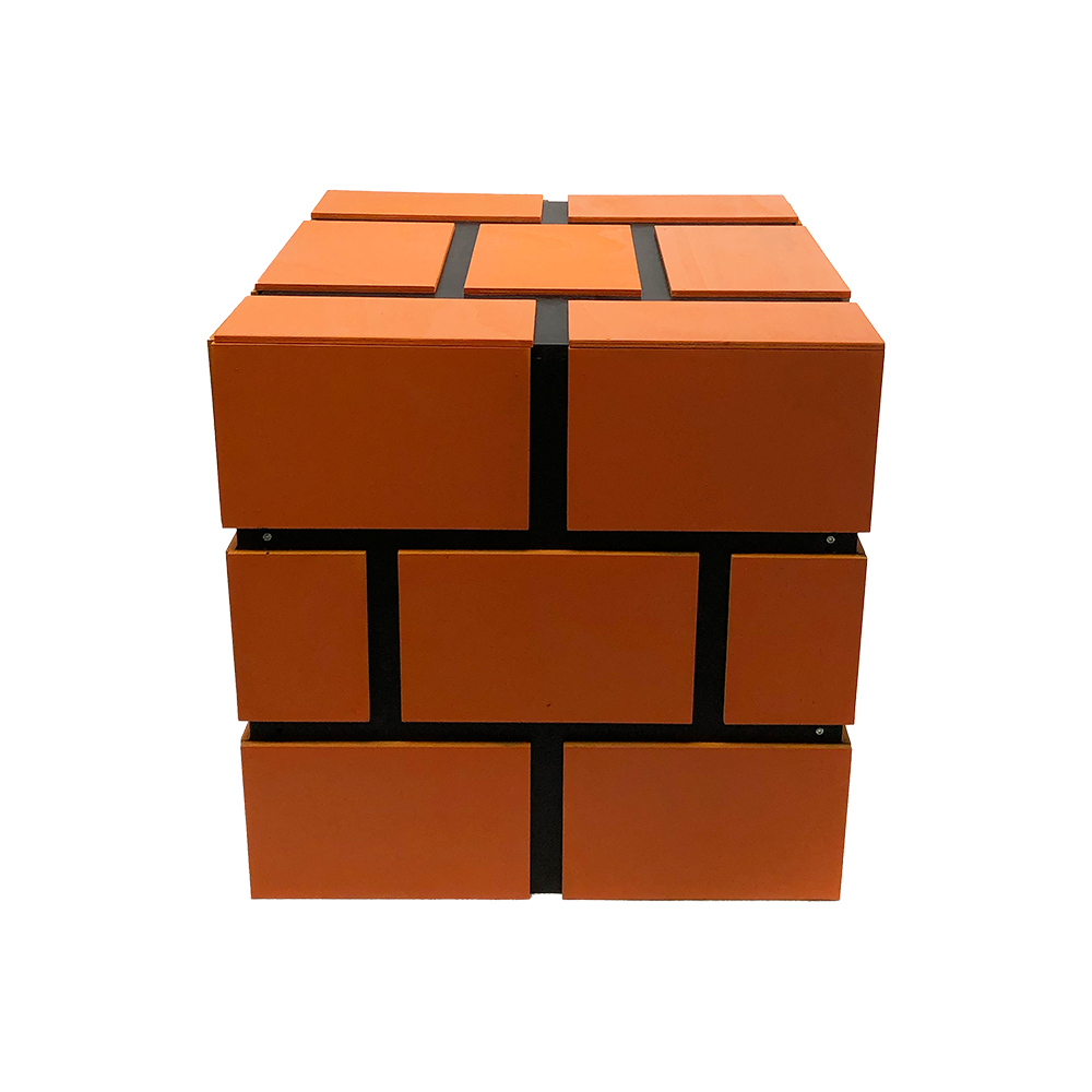 Cube brique - 85cm