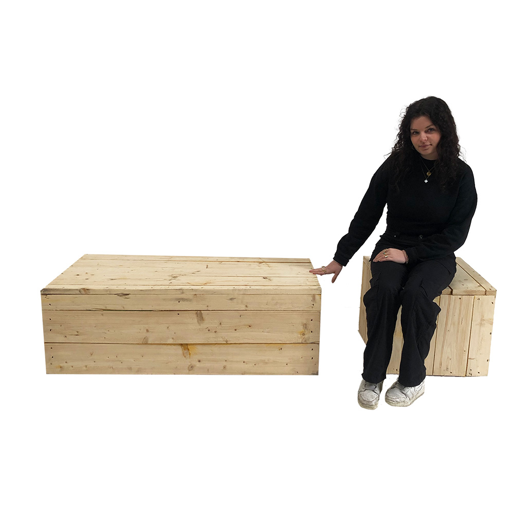 Table en bois de palette - 120cm