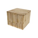 Tabouret cube en palette - 40x50cm