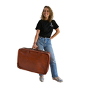 Valise de voyage en cuir - 70cm