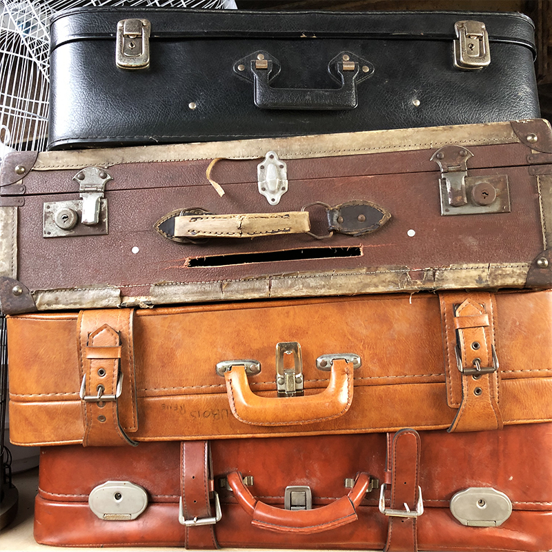 Valise de voyage en cuir - 70cm