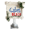 Panneau "welcome to the beach"