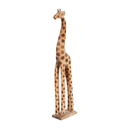 Girafe sculptée en bois - 102cm