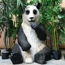 Panda assis - 140cm