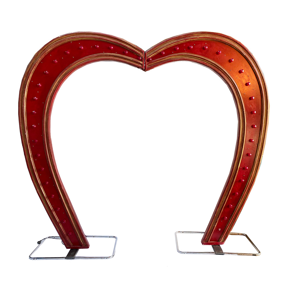 Arche lumineuse coeur - 280cm