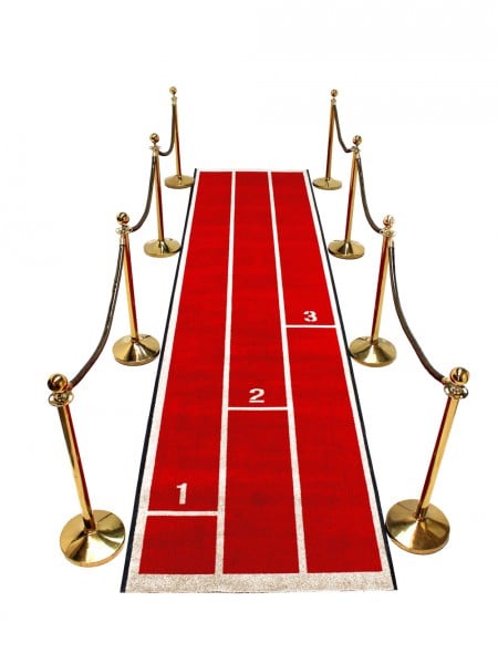 Entrée piste d'athlétisme