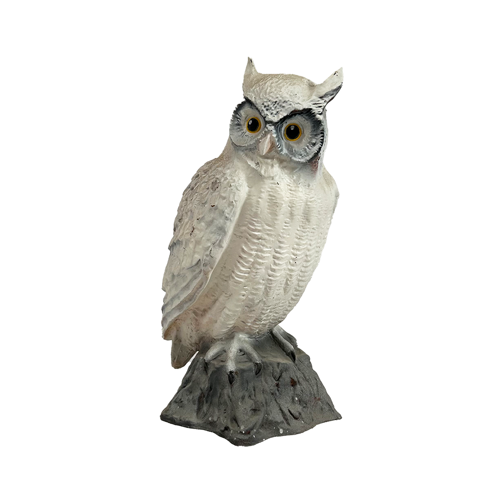 Chouette marron ou blanche - 50cm