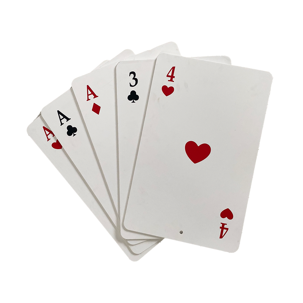 Lot de 5 carte à jouer - 50cm