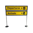 Panneau arrivals/departures
