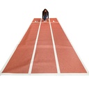 Entrée piste d'athlétisme