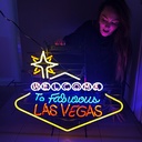 Néon "Welcome to fabulous Las Vegas" - 60cm
