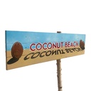 Panneau "Coconut beach" - 165cm