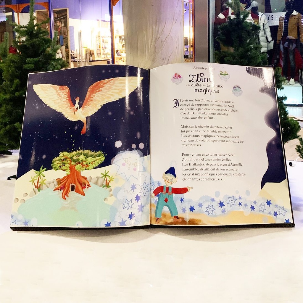 Livre ouvert personnalisable - 120cm