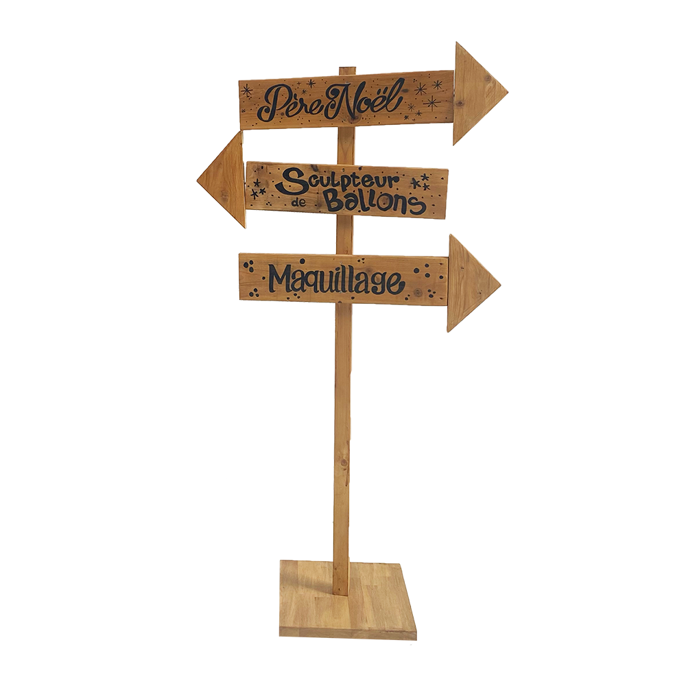 Panneau directionnel personnalisable - 170 cm