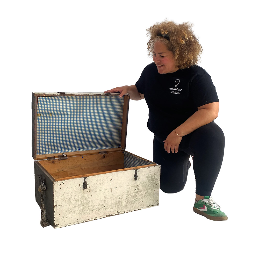 Malle en bois - 70cm
