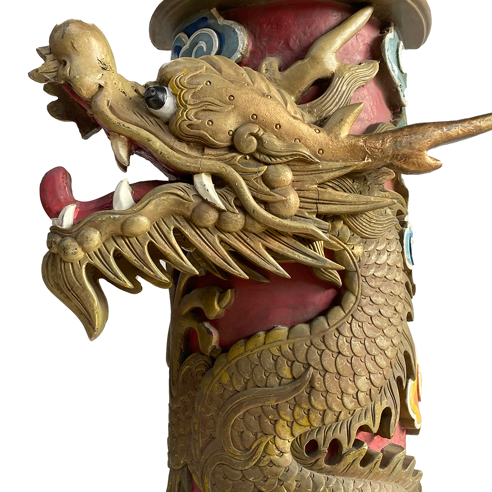 Colonne avec dragon - 257cm