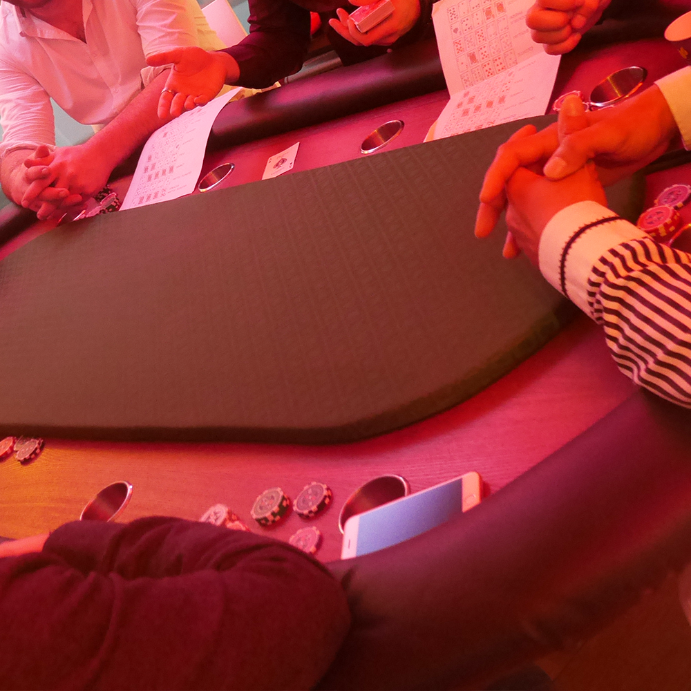 Table de poker casino + jetons + accessoires
