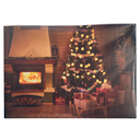 Fond photo cheminée de Noël