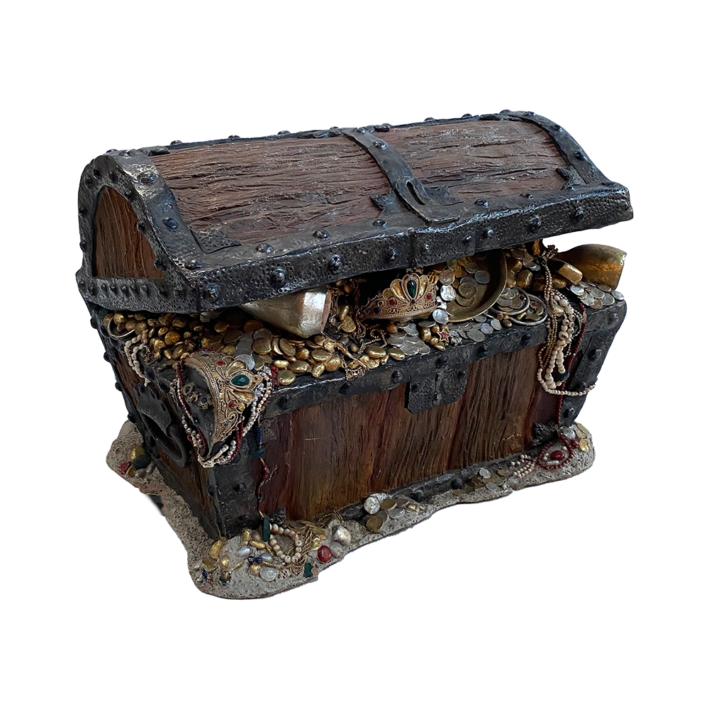 Coffre au trésor plein - 80 cm