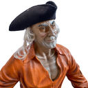 Pirate assis sur son trésor - 134cm