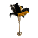 Vase doré avec plumes - 70cm