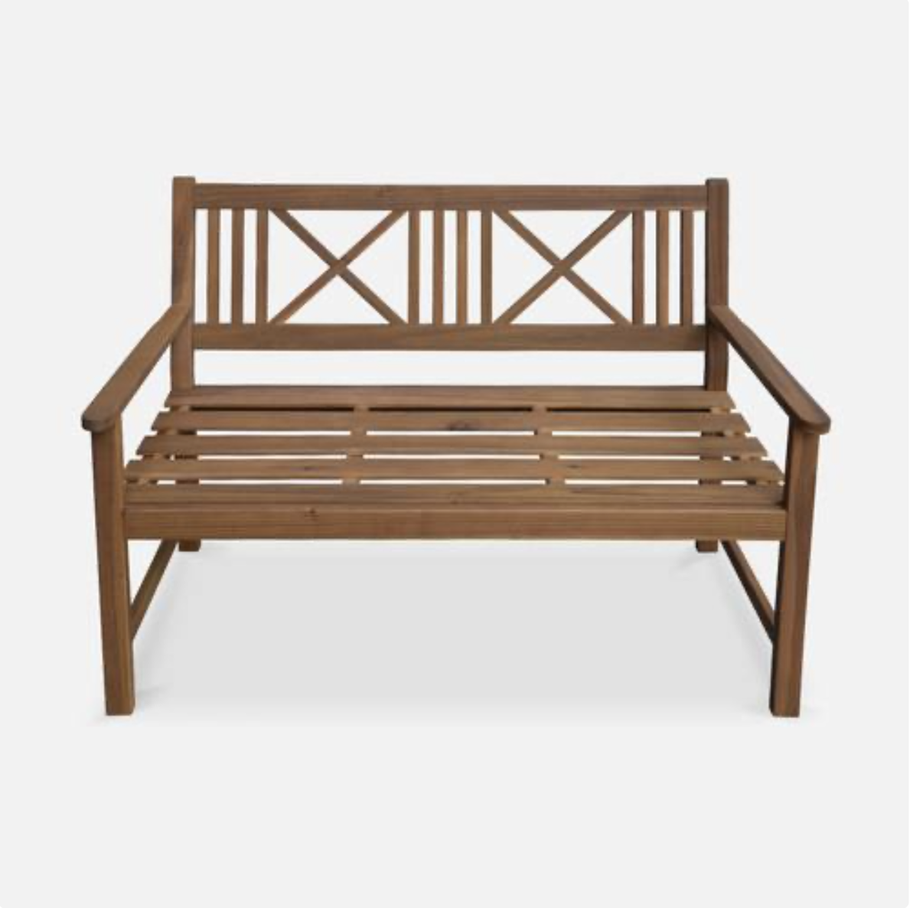 Banc en bois avec dossier
