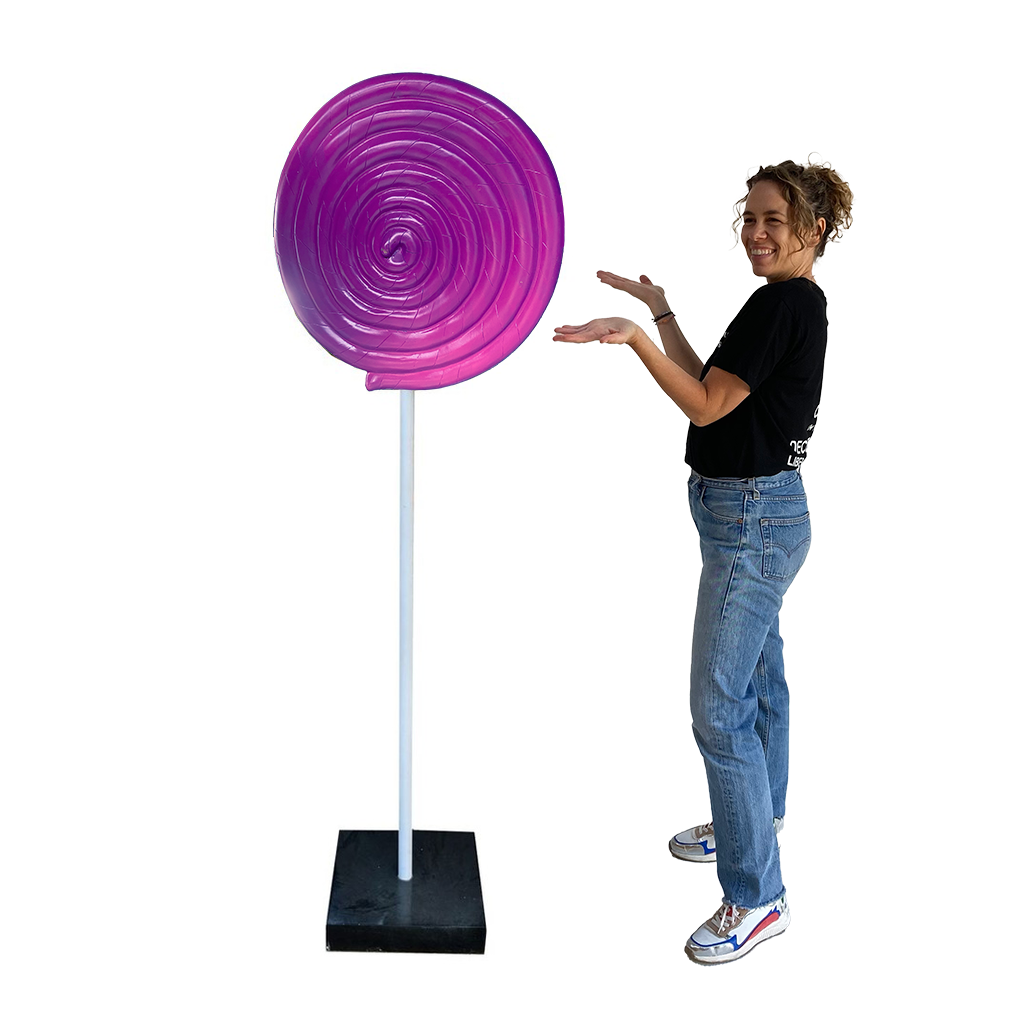 Sucette spirale colorée - 185cm