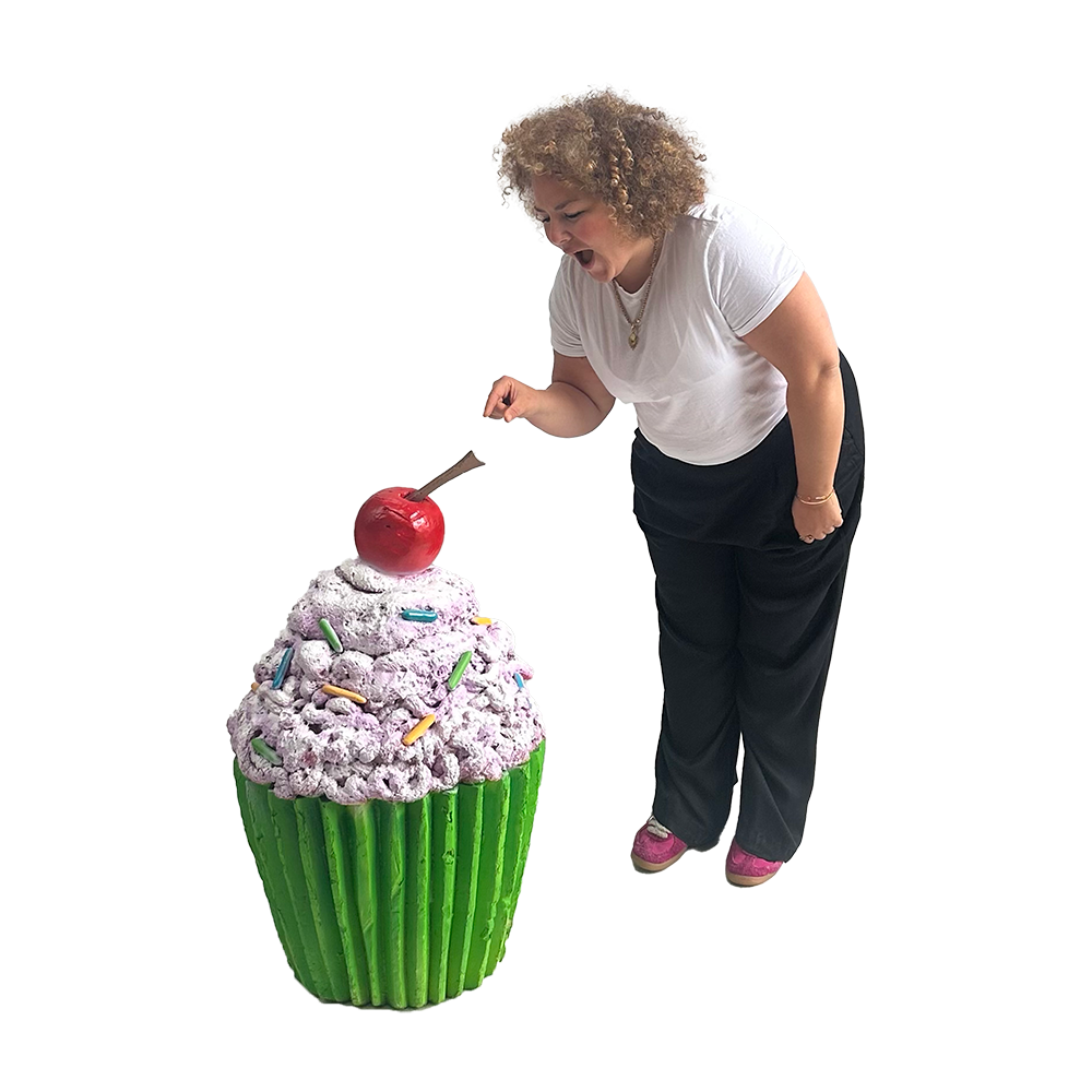 Cupcake rose - 95cm