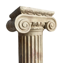 Colonne effet marbre - 97cm