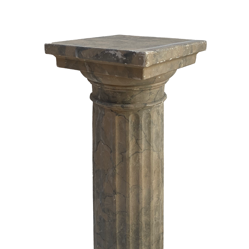 Colonne dorique effet marbre - 110cm