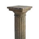 Colonne dorique effet marbre - 110cm