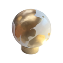 Globe or et blanc