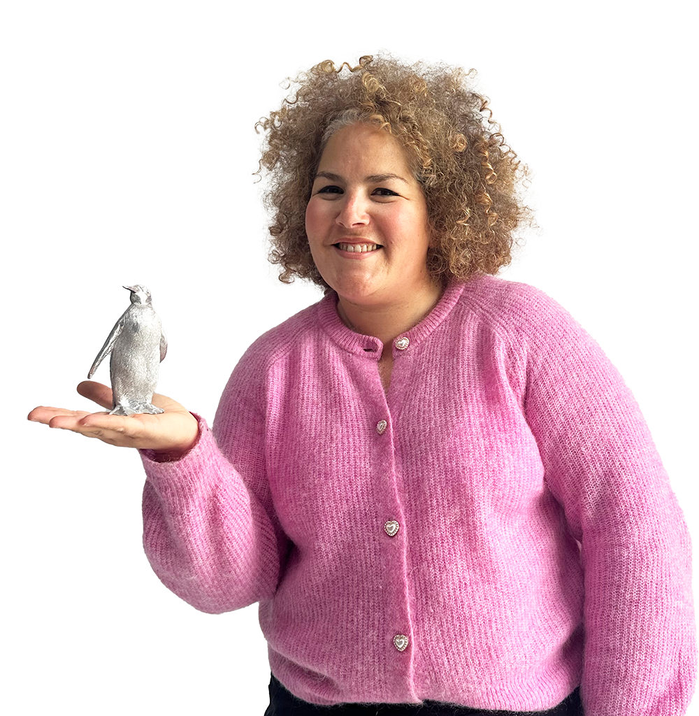 Mini pingouin (couleur au choix) - 15cm