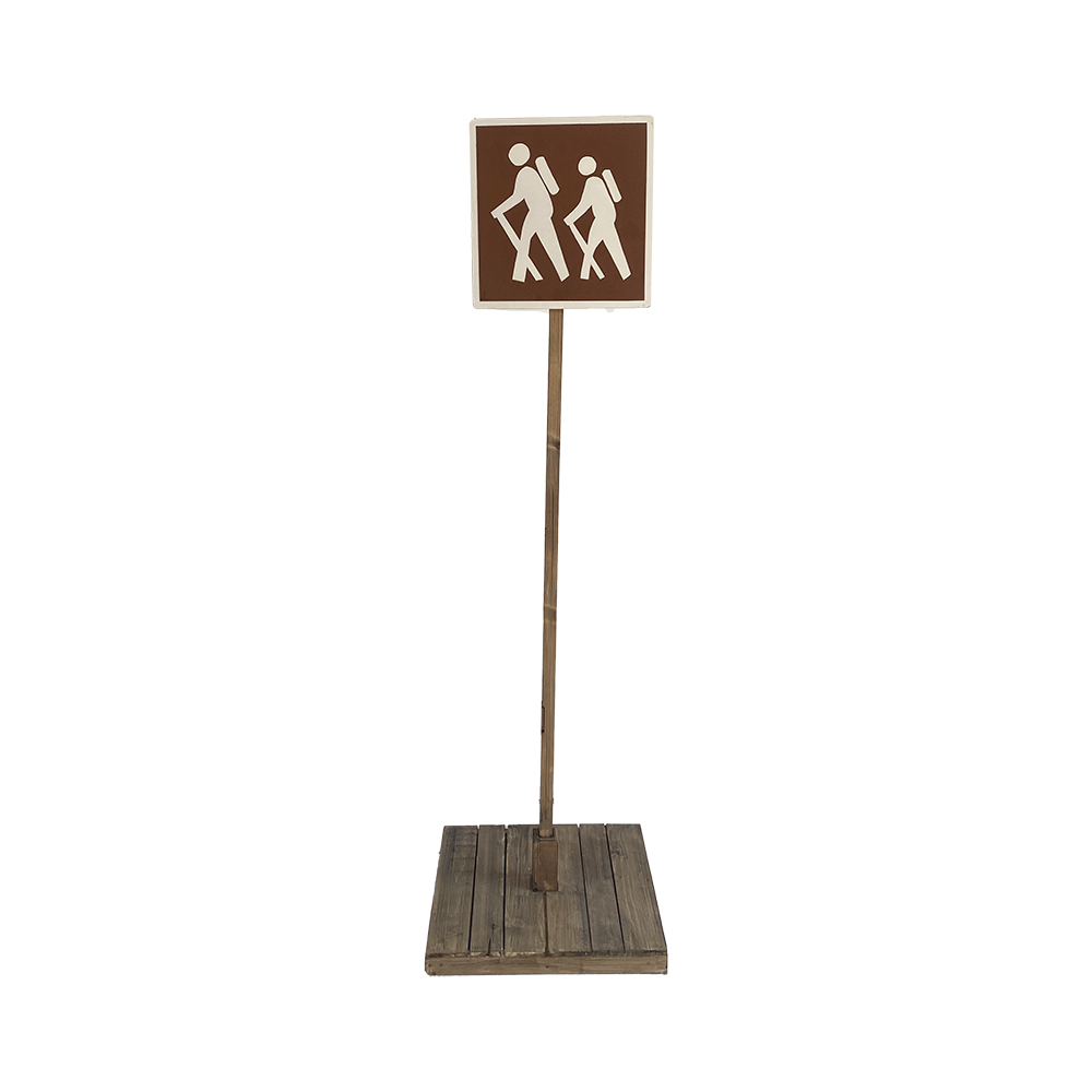 Panneau de signalisation randonnée