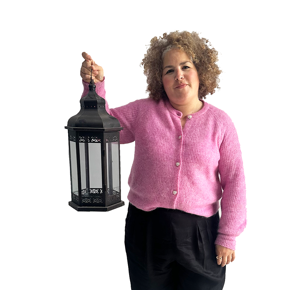 Lanterne noire orientale - 50cm