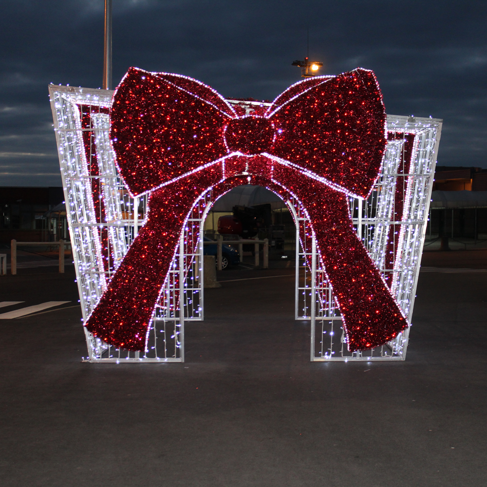 Cadeau géant lumineux