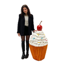 Cupcake blanc - 115cm