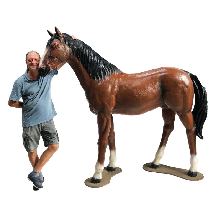 Cheval marron - 196cm