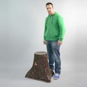 Tronc d'arbre, siège - 60cm