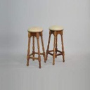 [locpar22] Tabouret de bar en bois - 82cm